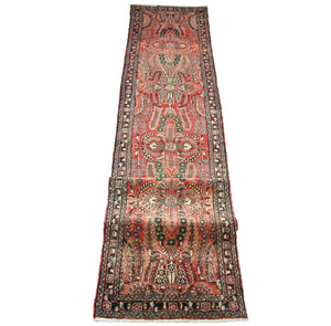 Tapis de couloir Tapis persan - Nomadic - 453 x 90 cm - rouge