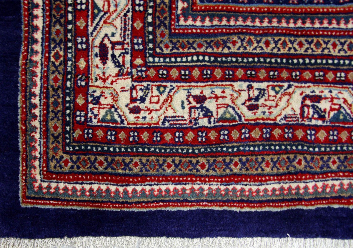 Tapis persan - Mir carré - 267 x 266 cm - bleu