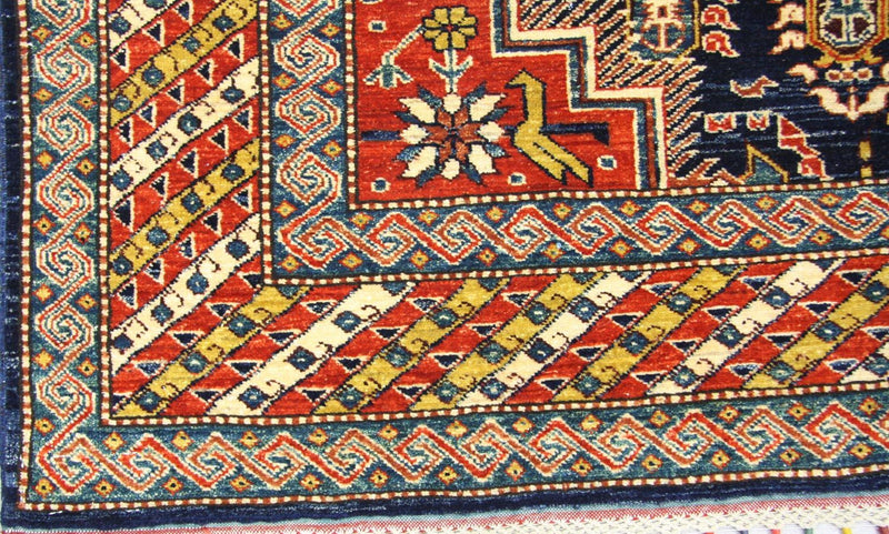 Tapis Ziegler - Kazak - 230 x 169 cm - bleu