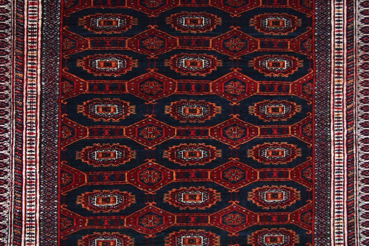 Tapis afghan - 177 x 133 cm - bleu