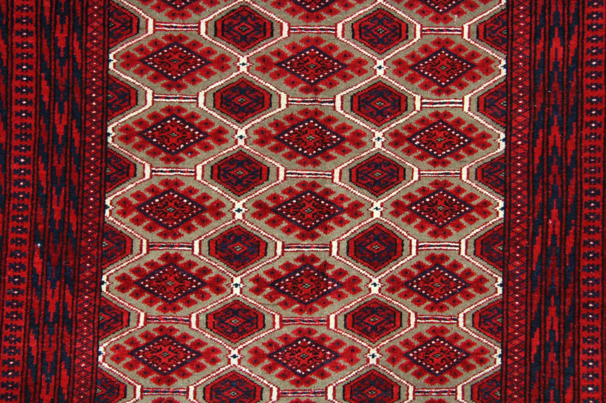Tapis afghan - 170 x 118 cm - rouge