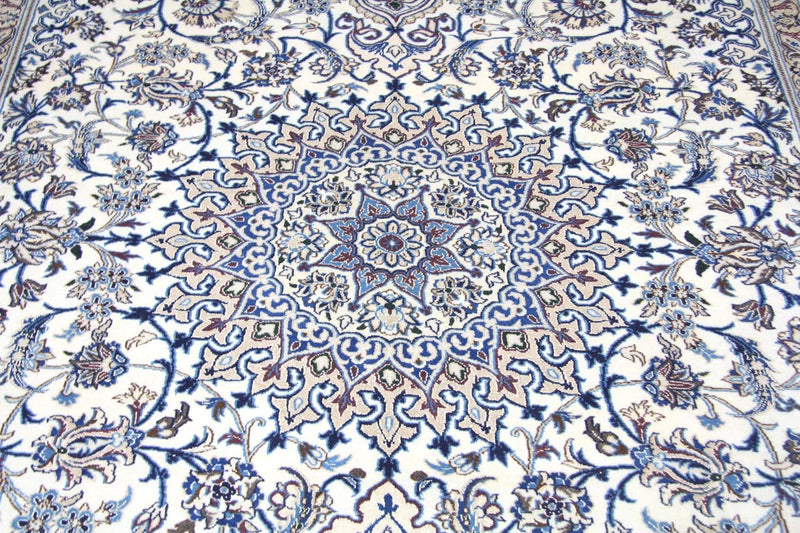 Tapis persan - Nain - 359 x 251 cm - bleu