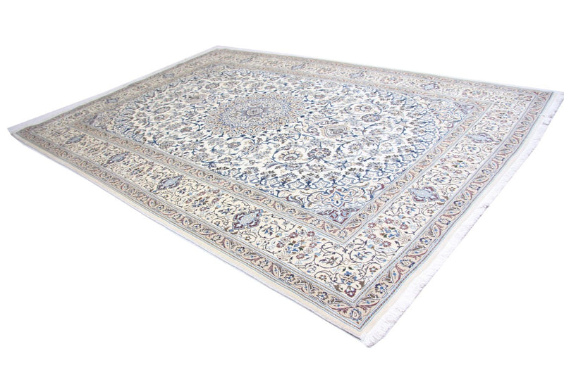 Tapis persan - Nain - 359 x 251 cm - bleu