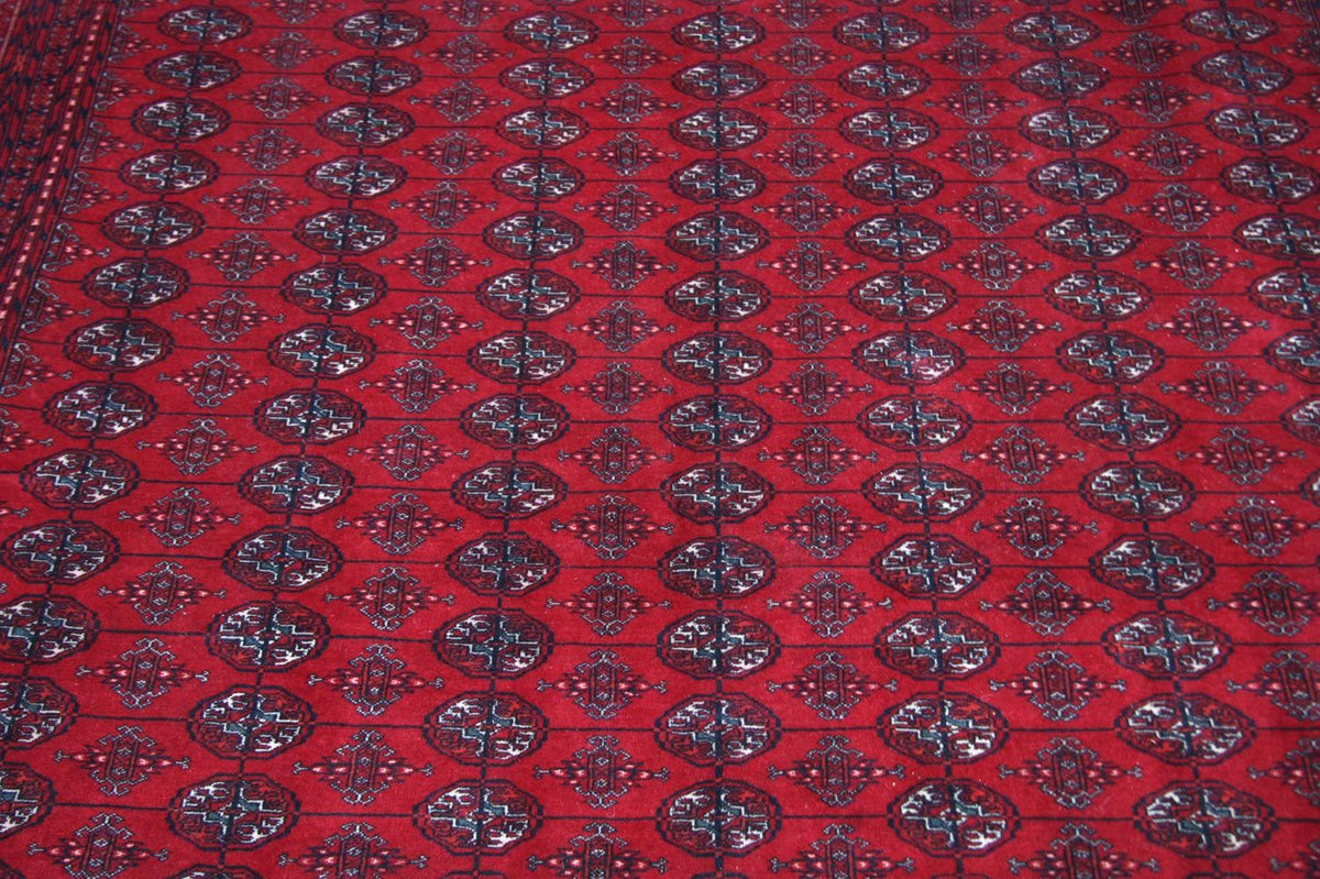 Tapis afghan - Boukhara - 338 x 258 cm - rouge