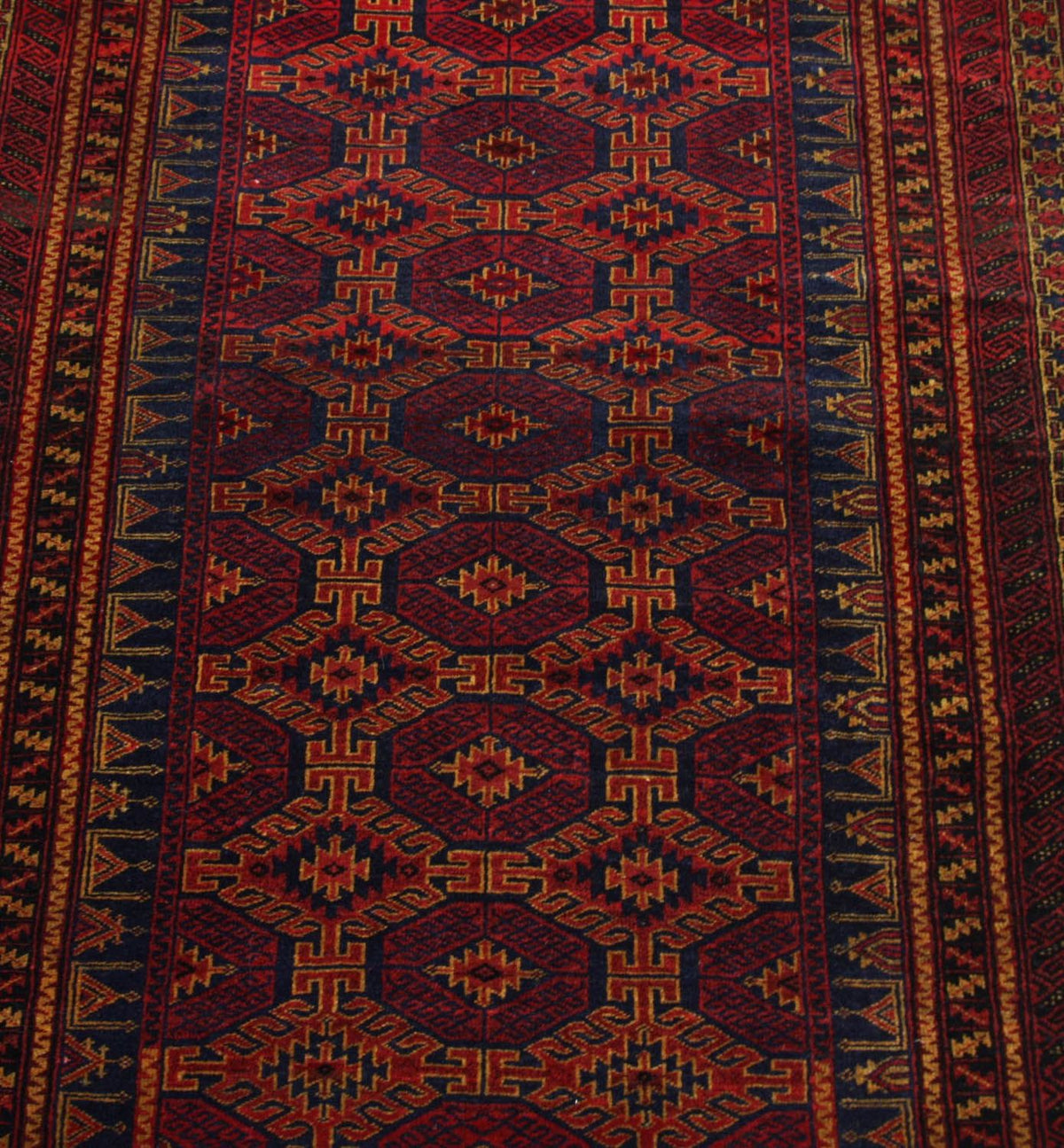 Tapis afghan - 152 x 95 cm - rouge