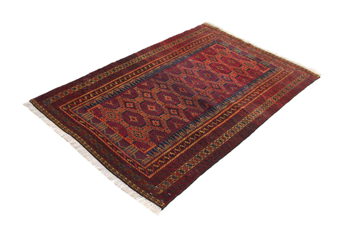 Tapis afghan - 152 x 95 cm - rouge