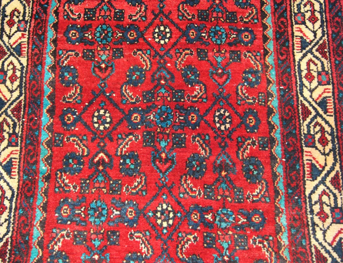 Tapis de couloir Tapis persan - Nomadic - 500 x 86 cm - rouge