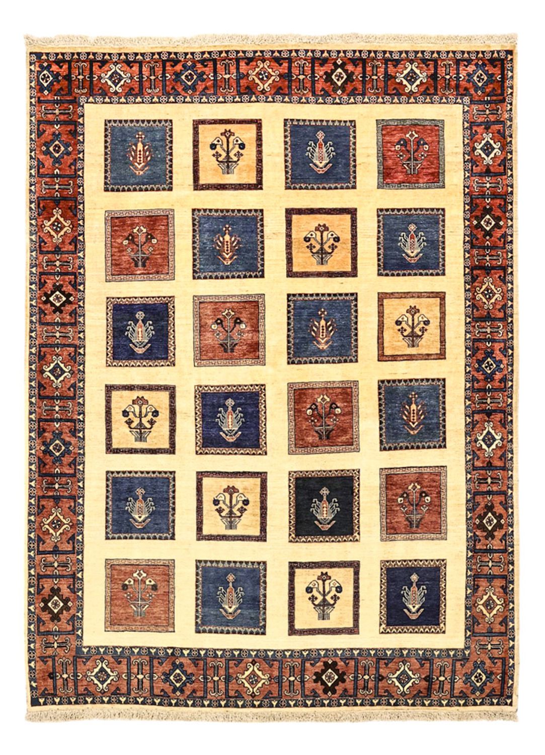 Tapis Gabbeh - Persan Kashkuli - Royal - 205 x 152 cm - multicolore