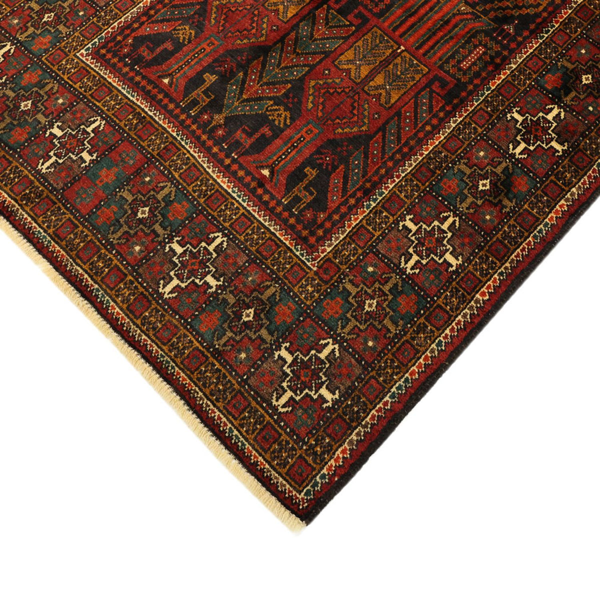 Tapis de couloir Tapis Belutsch - 297 x 107 cm - rouge foncé