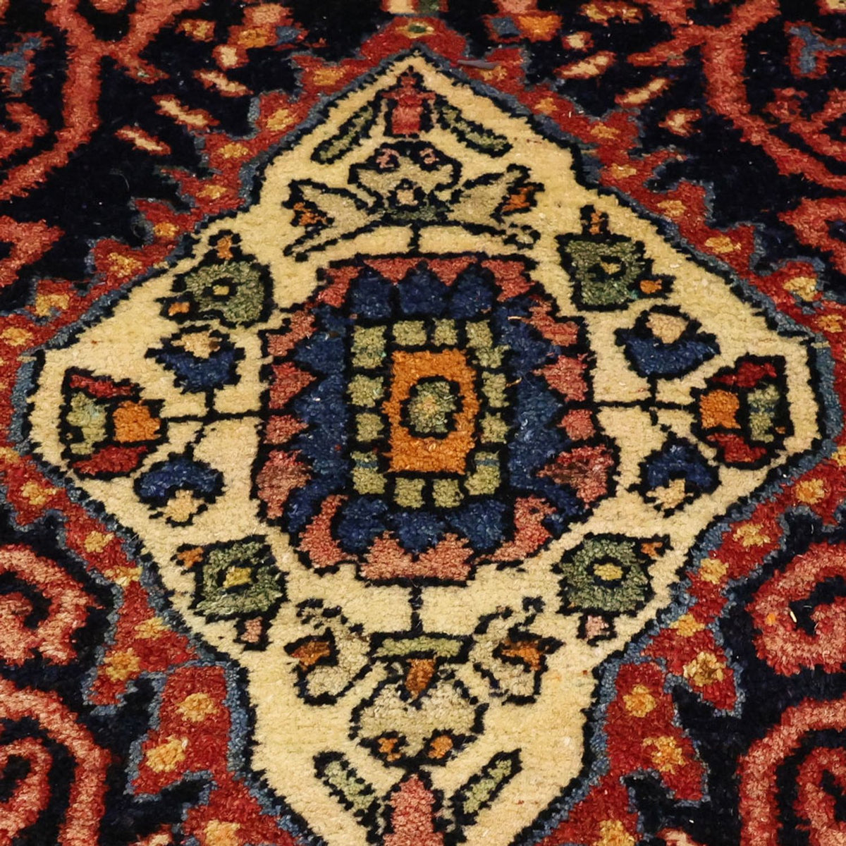 Tapis persan - Nomadic - 260 x 135 cm - terracotta