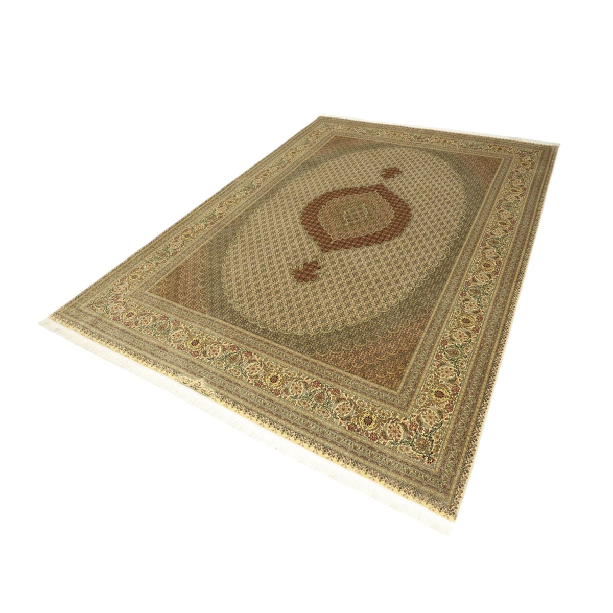 Tapis persan - Tabriz - Royal - Royal - 357 x 248 cm - beige clair