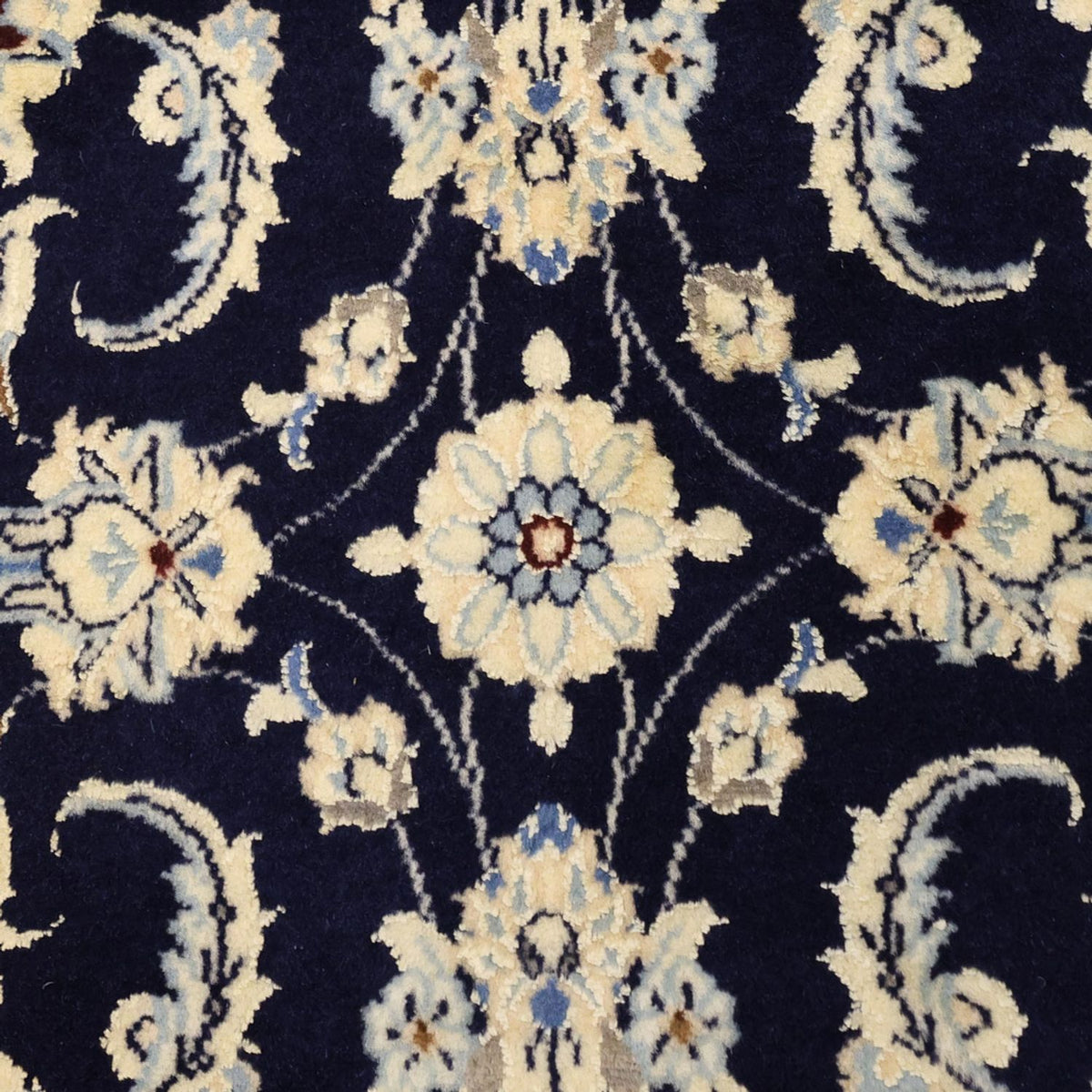 Tapis persan - Nain - Royal - Royal - 114 x 78 cm - bleu foncé