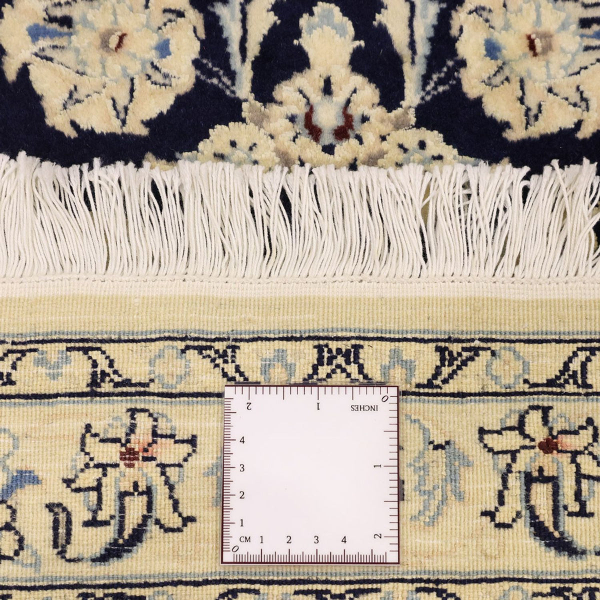 Tapis persan - Nain - Royal - Royal - 114 x 78 cm - bleu foncé