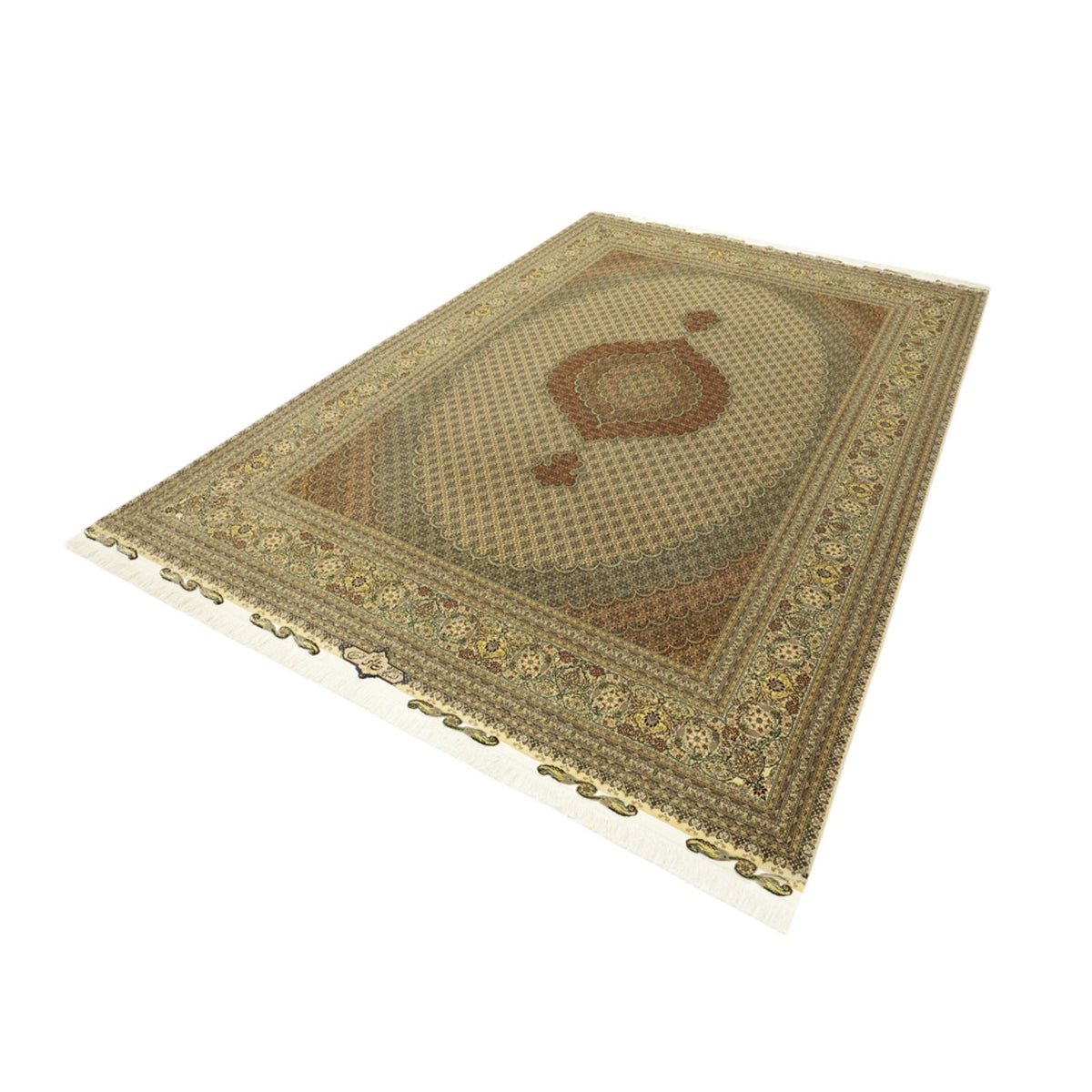 Tapis persan - Tabriz - Royal - Royal - 351 x 250 cm - beige foncé