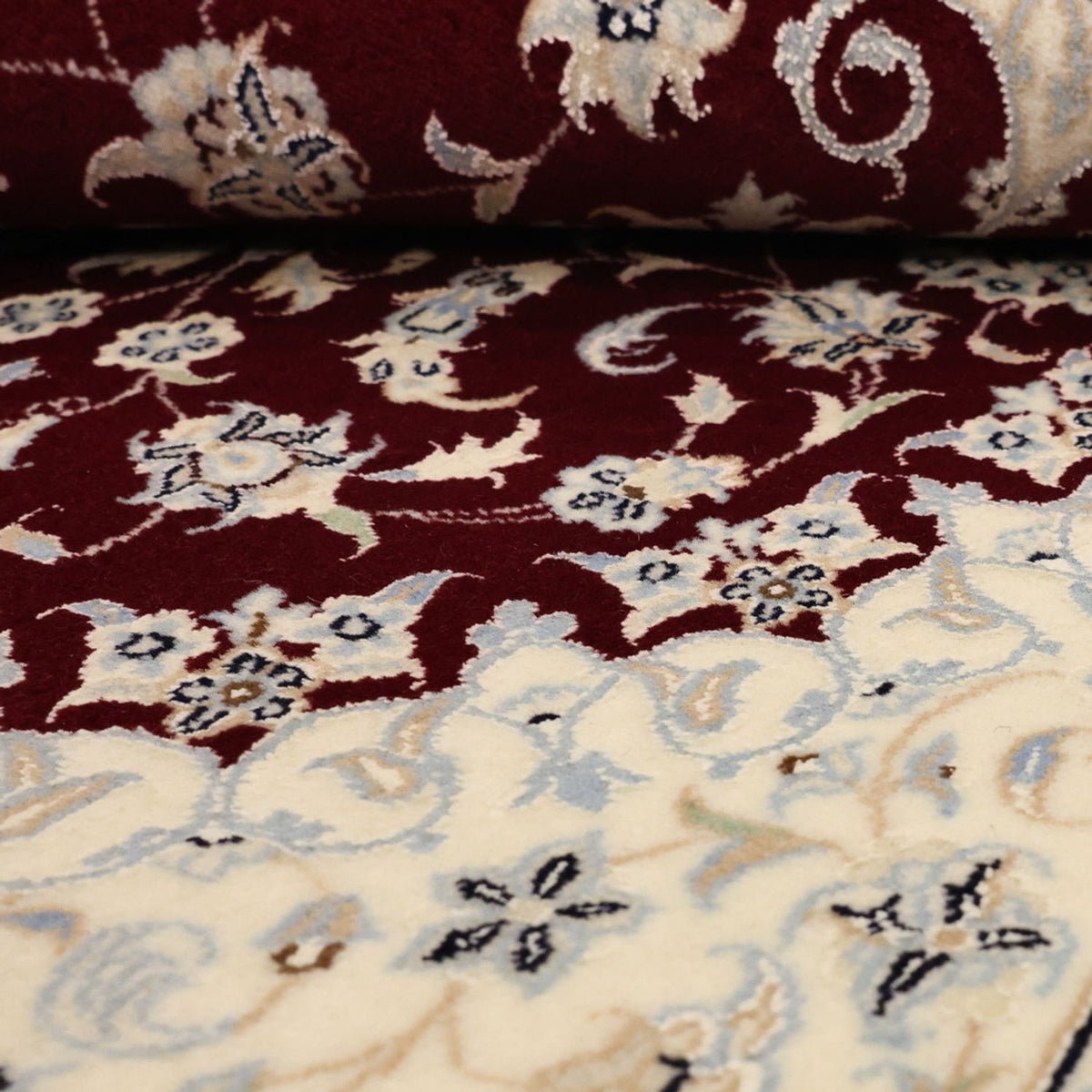 Tapis persan - Nain - Royal - Royal - 152 x 100 cm - rouge
