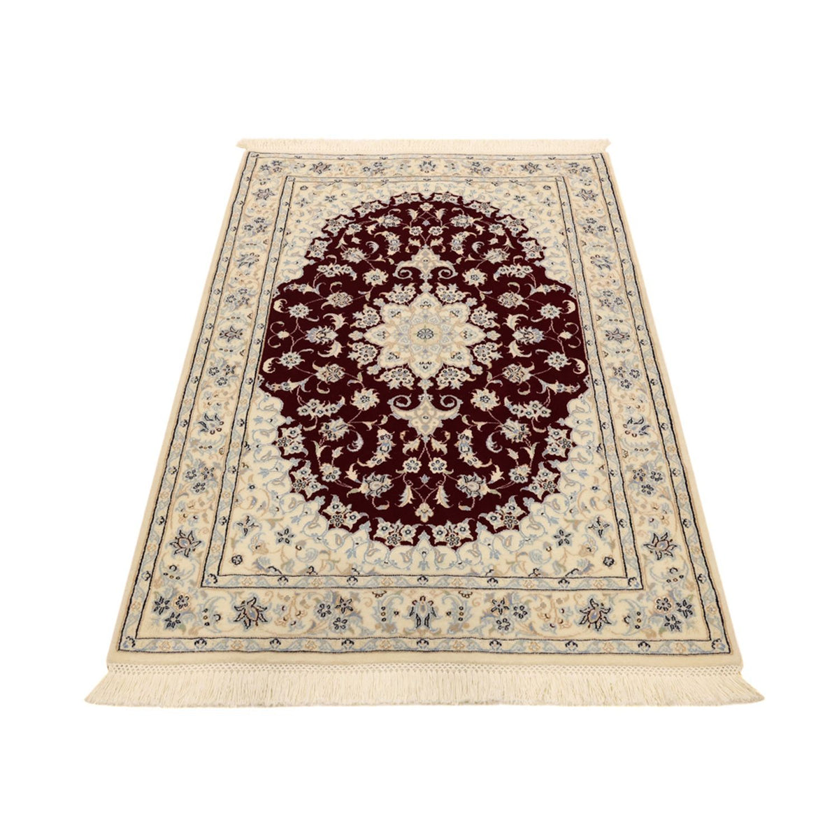 Tapis persan - Nain - Royal - Royal - 152 x 100 cm - rouge