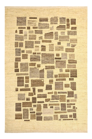 Tapis Gabbeh - Loribaft Persan - 287 x 200 cm - beige clair