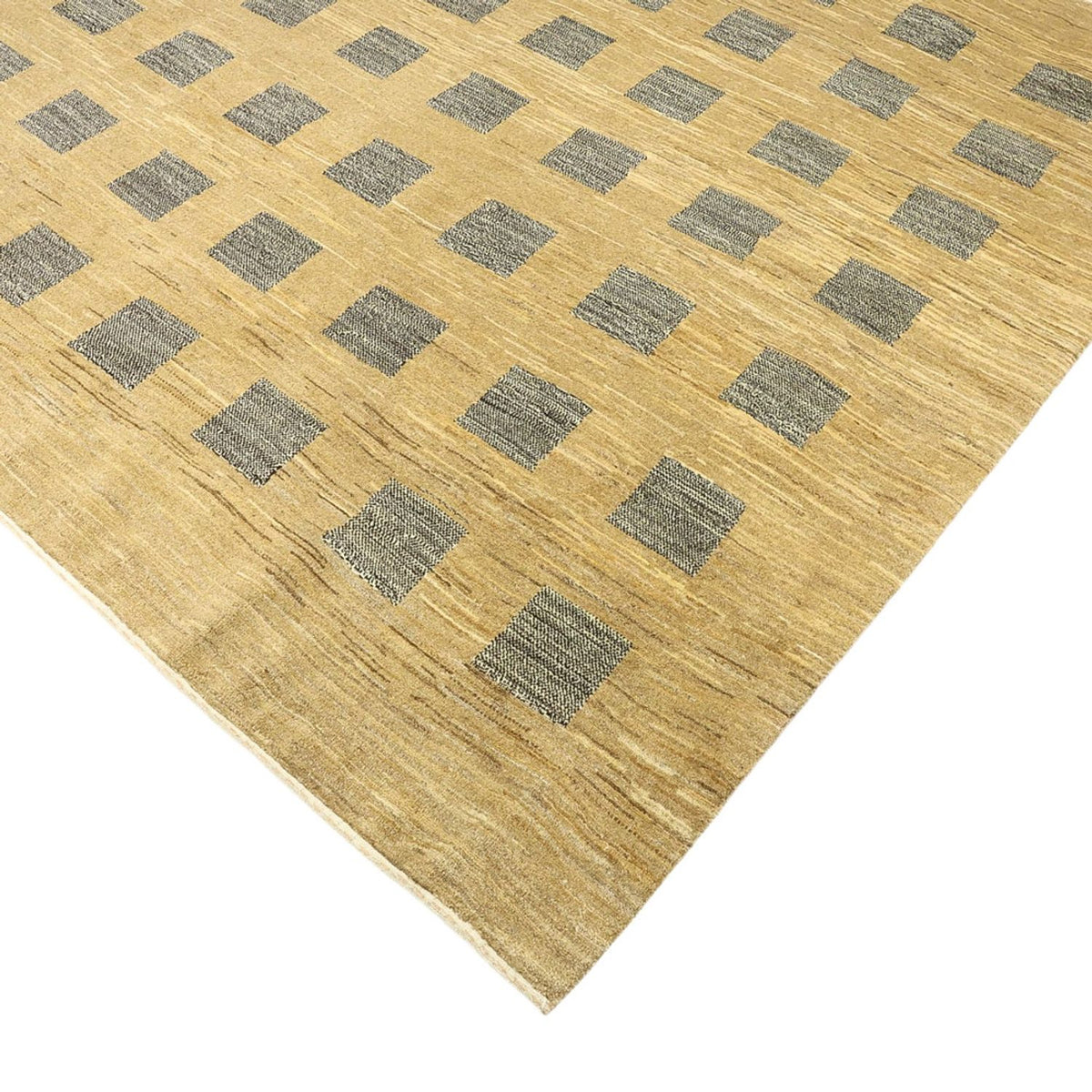 Tapis Gabbeh - Loribaft Persan carré - 200 x 194 cm - beige foncé