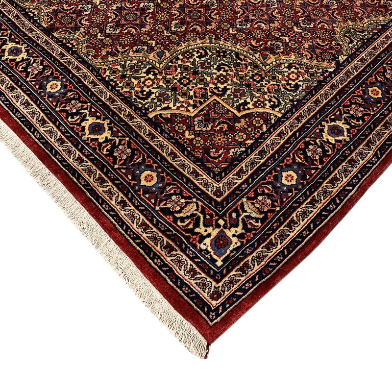 Tapis persan - Bidjar - Royal - 216 x 144 cm - rouge foncé