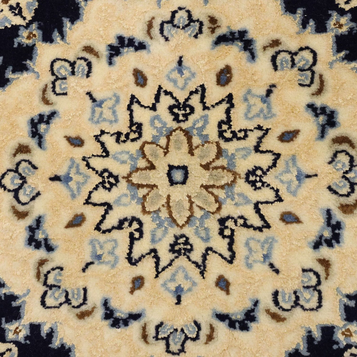Tapis persan - Nain - Royal - Royal - 114 x 78 cm - bleu foncé