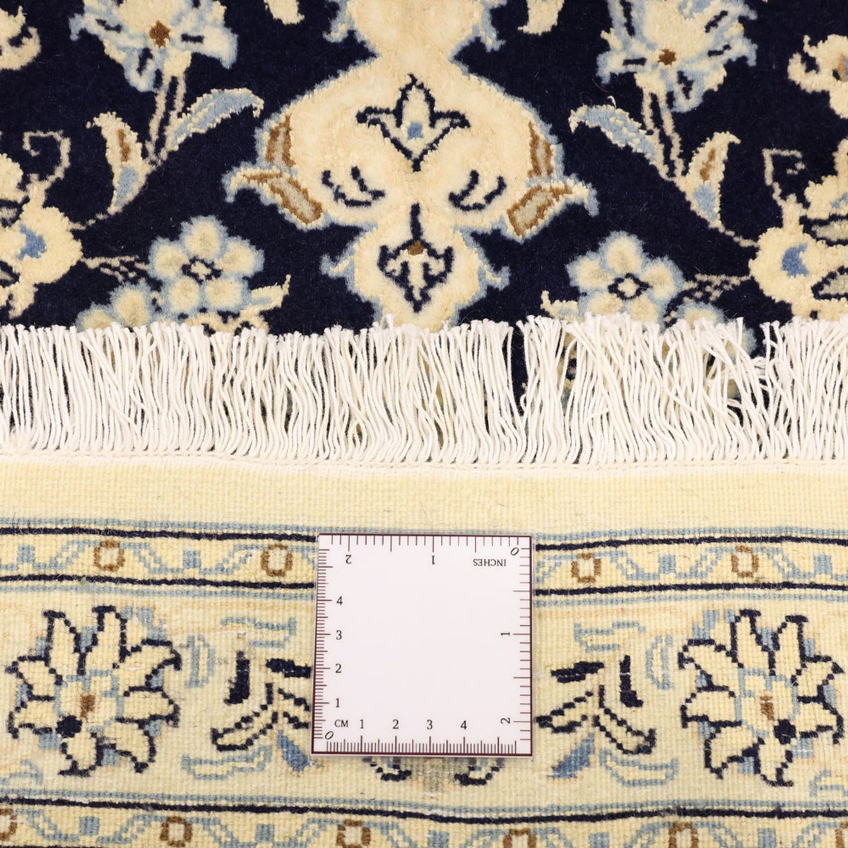 Tapis persan - Nain - Royal - Royal - 114 x 78 cm - bleu foncé