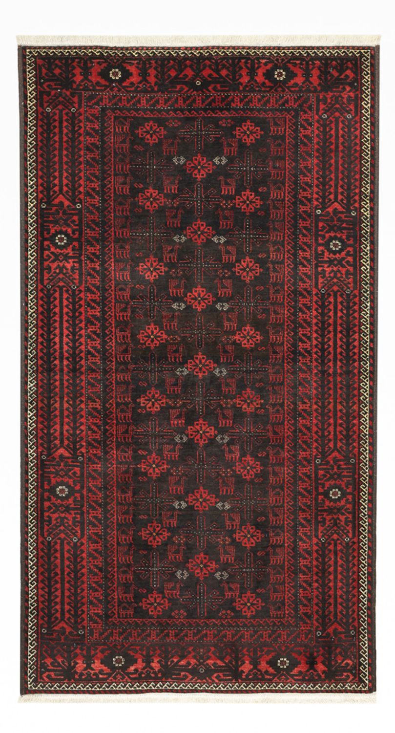 Tapis Belutsch - 190 x 107 cm - rouge foncé