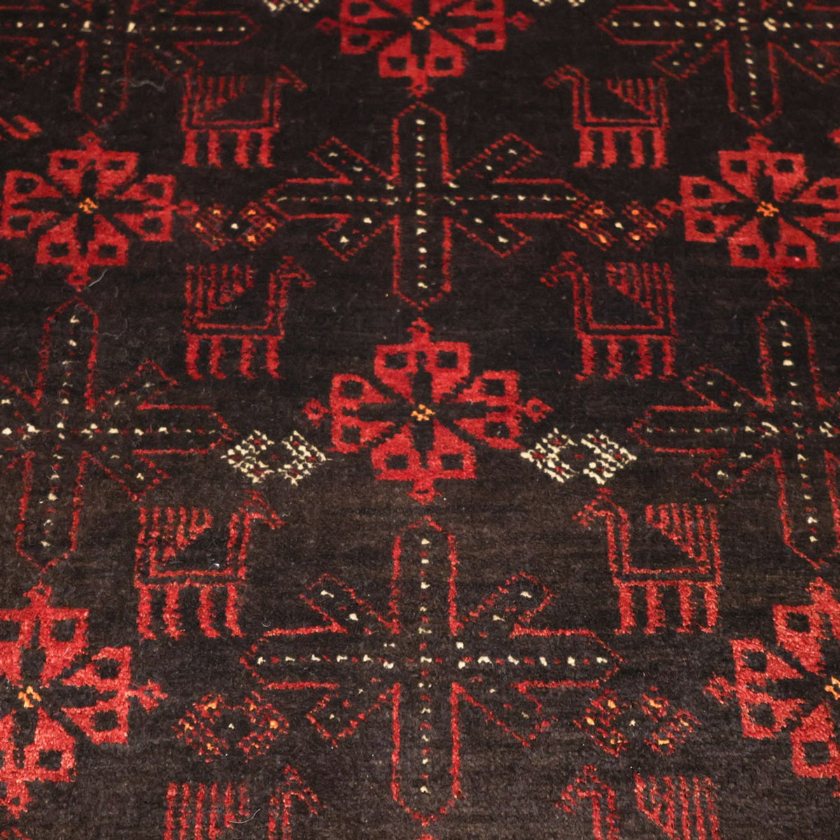 Tapis Belutsch - 190 x 107 cm - rouge foncé