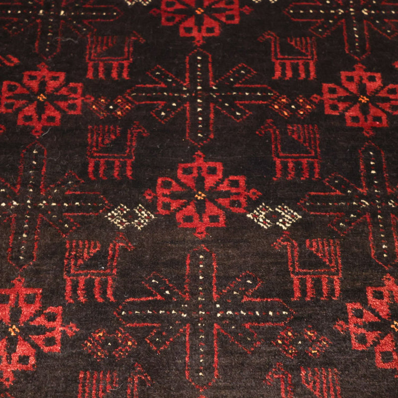 Tapis Belutsch - 190 x 107 cm - rouge foncé