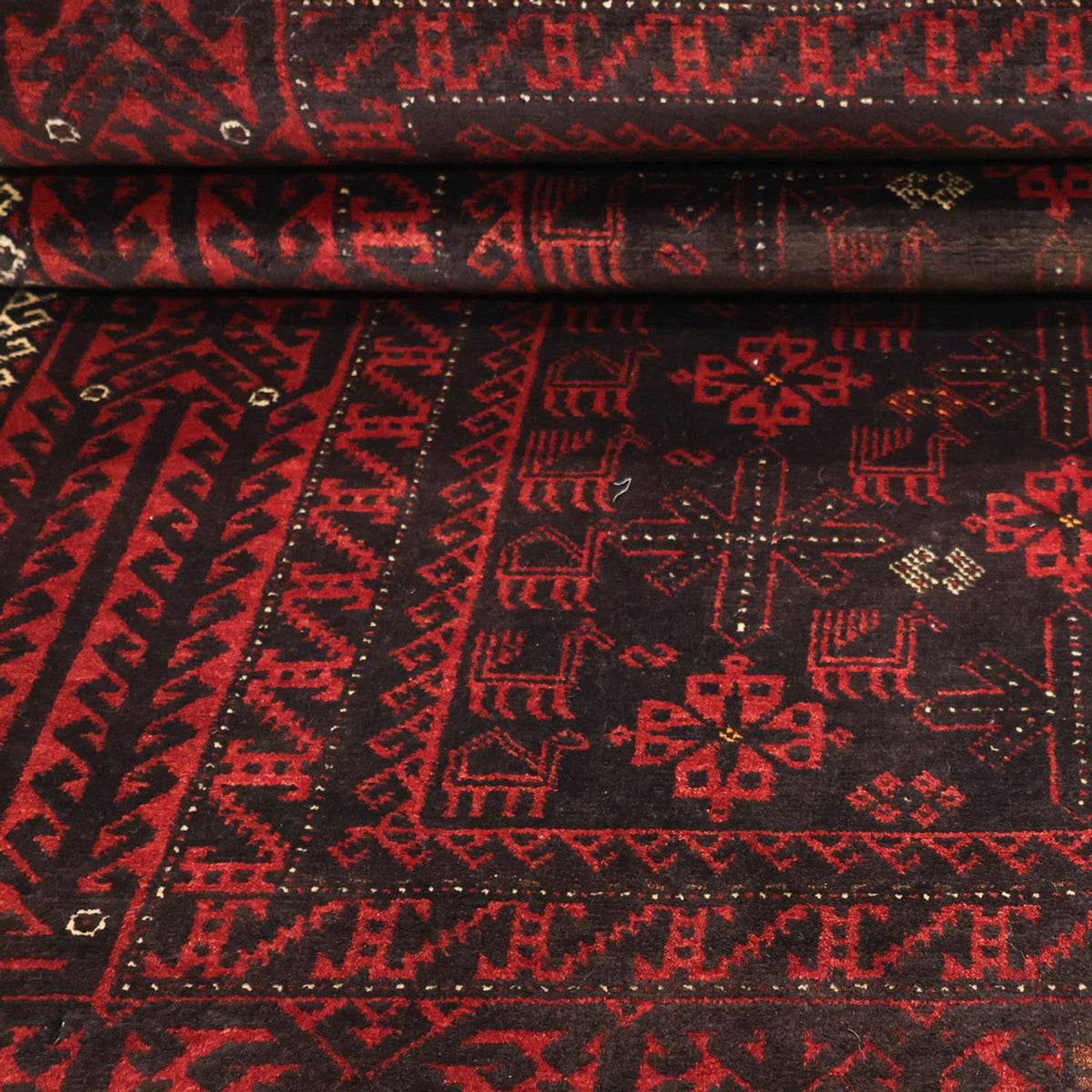 Tapis Belutsch - 190 x 107 cm - rouge foncé