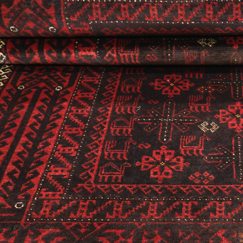 Tapis Belutsch - 190 x 107 cm - rouge foncé