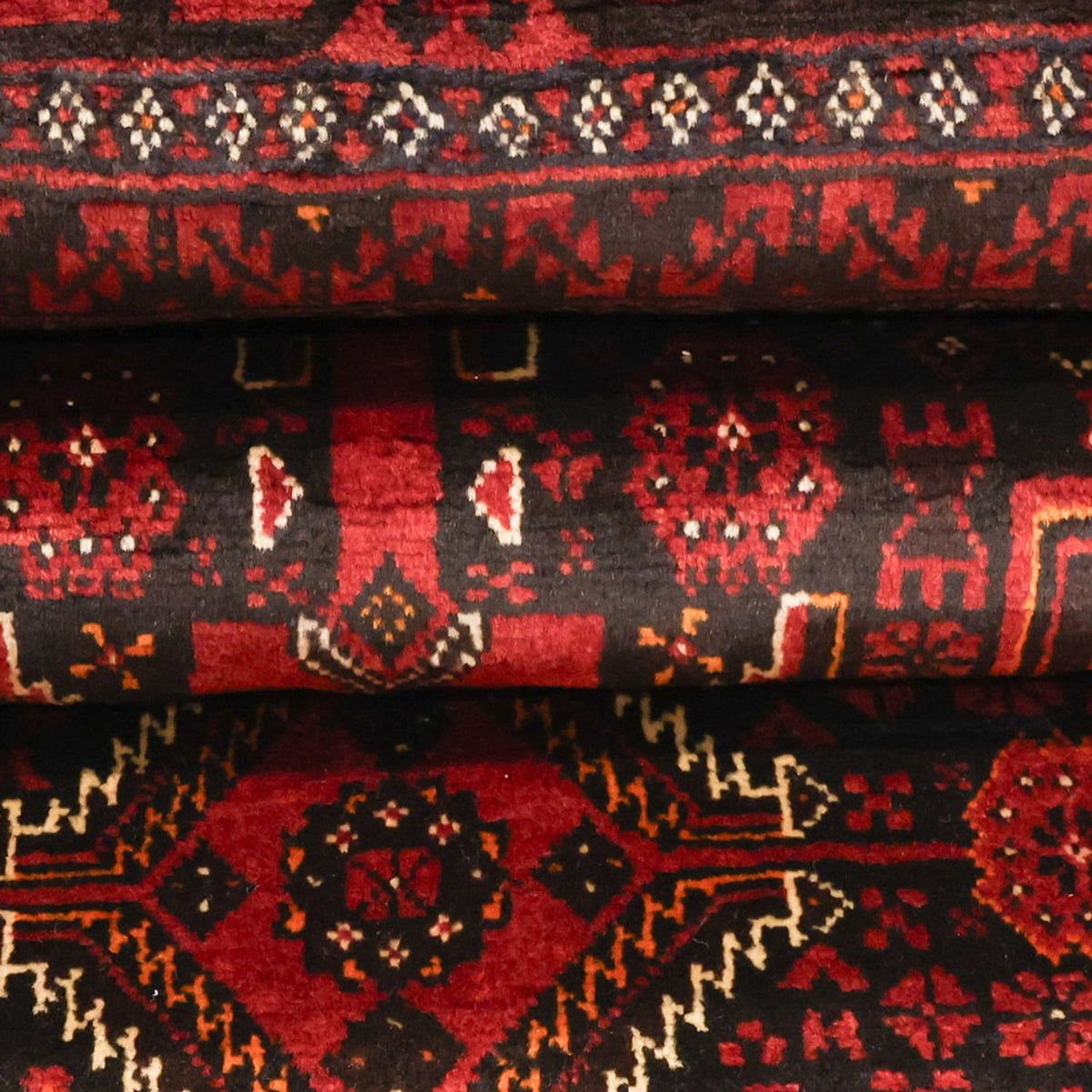 Tapis de couloir Tapis Belutsch - 201 x 97 cm - rouge foncé