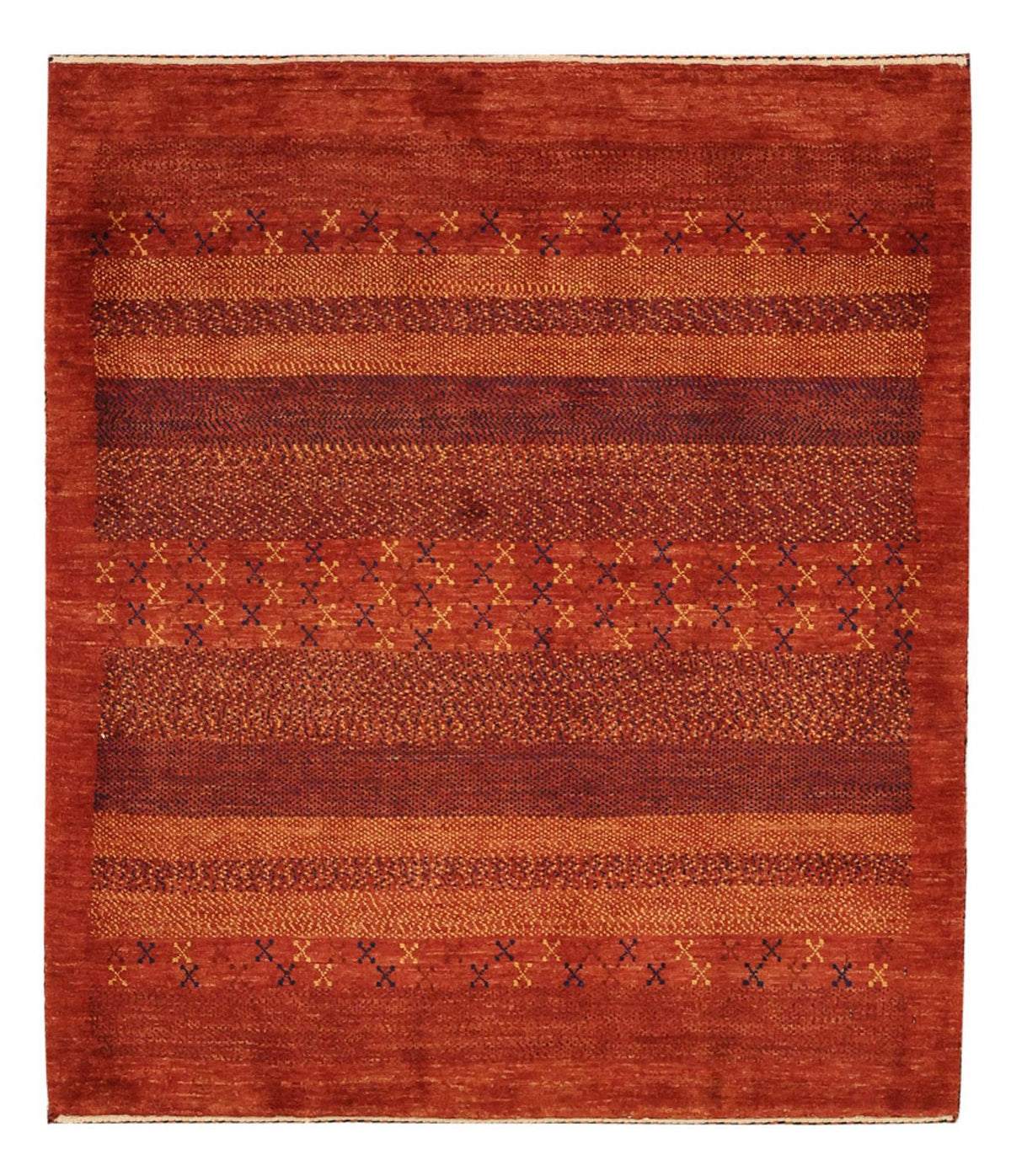 Tapis Gabbeh - Persan Kashkuli - 114 x 97 cm - multicolore