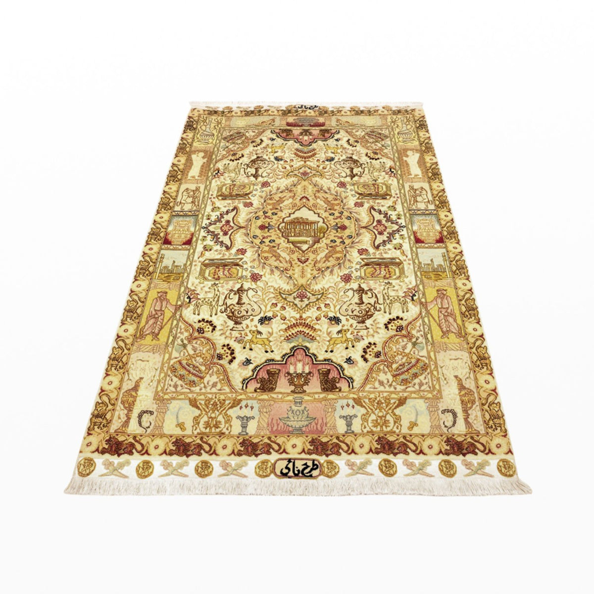 Tapis persan - Tabriz - Royal - Royal - 160 x 102 cm - sable