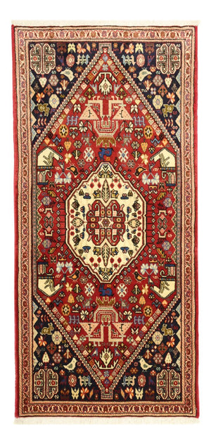 Tapis Gabbeh - Persan Kashkuli - 153 x 70 cm - rouge