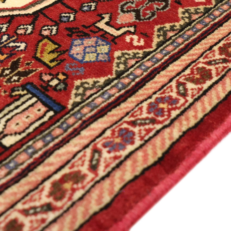 Tapis Gabbeh - Persan Kashkuli - 153 x 70 cm - rouge