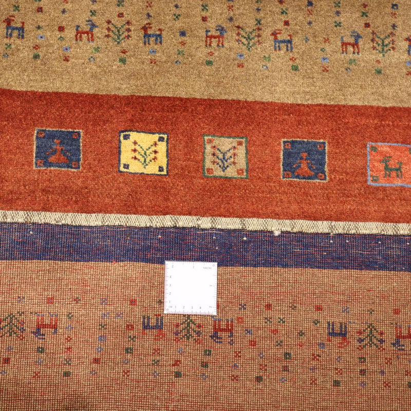 Tapis Gabbeh - Persan Kashkuli - 184 x 121 cm - rouge