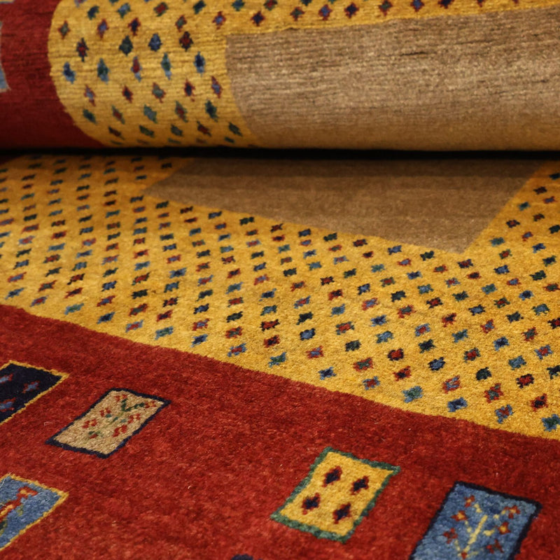 Tapis Gabbeh - Loribaft Persan - 158 x 108 cm - multicolore