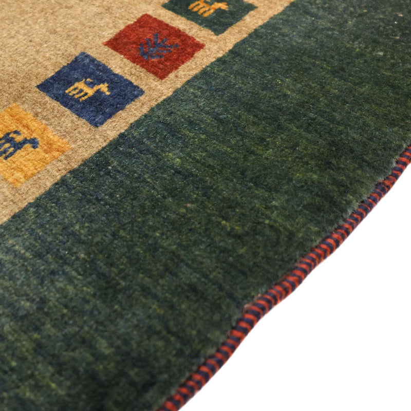 Tapis Gabbeh - Loribaft Persan - 128 x 86 cm - multicolore