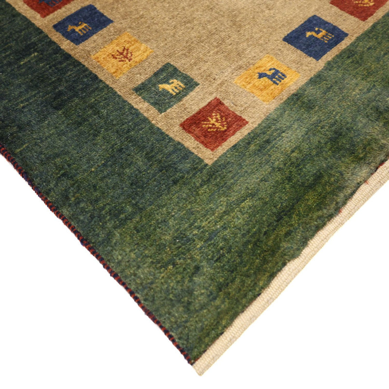 Tapis Gabbeh - Loribaft Persan - 128 x 86 cm - multicolore