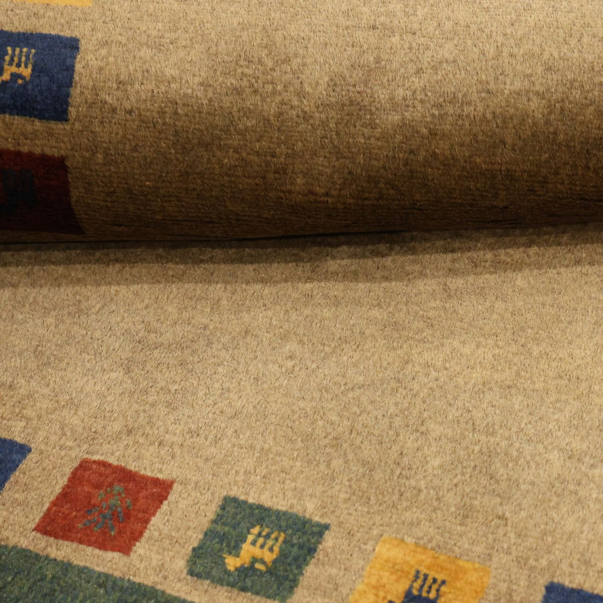 Tapis Gabbeh - Loribaft Persan - 128 x 86 cm - multicolore