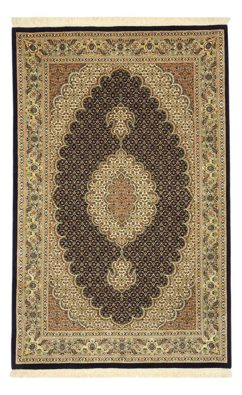 Tapis persan - Tabriz - Royal - Chaîne de soie - 160 x 98 cm - beige foncé