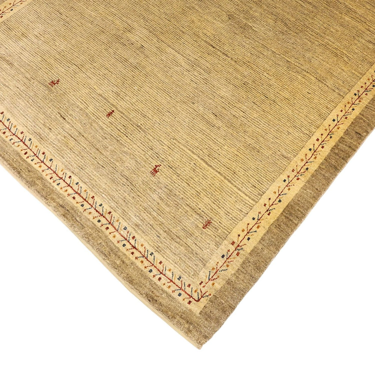 Tapis Gabbeh - Persan Kashkuli - 158 x 112 cm - beige clair