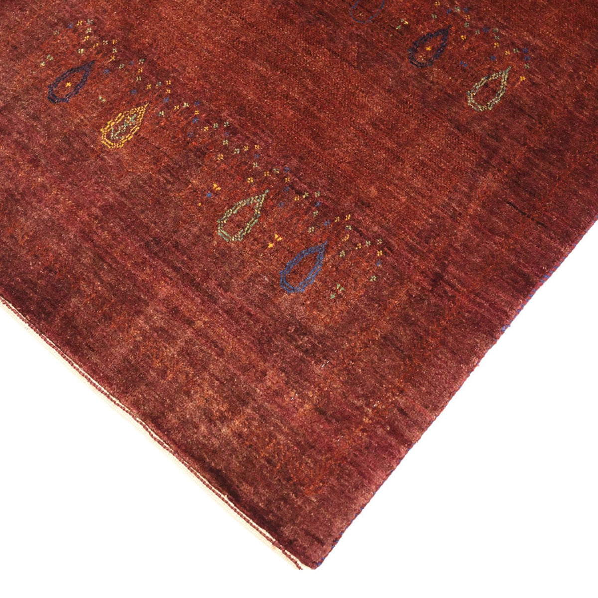 Tapis Gabbeh - Persan Kashkuli - 155 x 80 cm - rouge foncé
