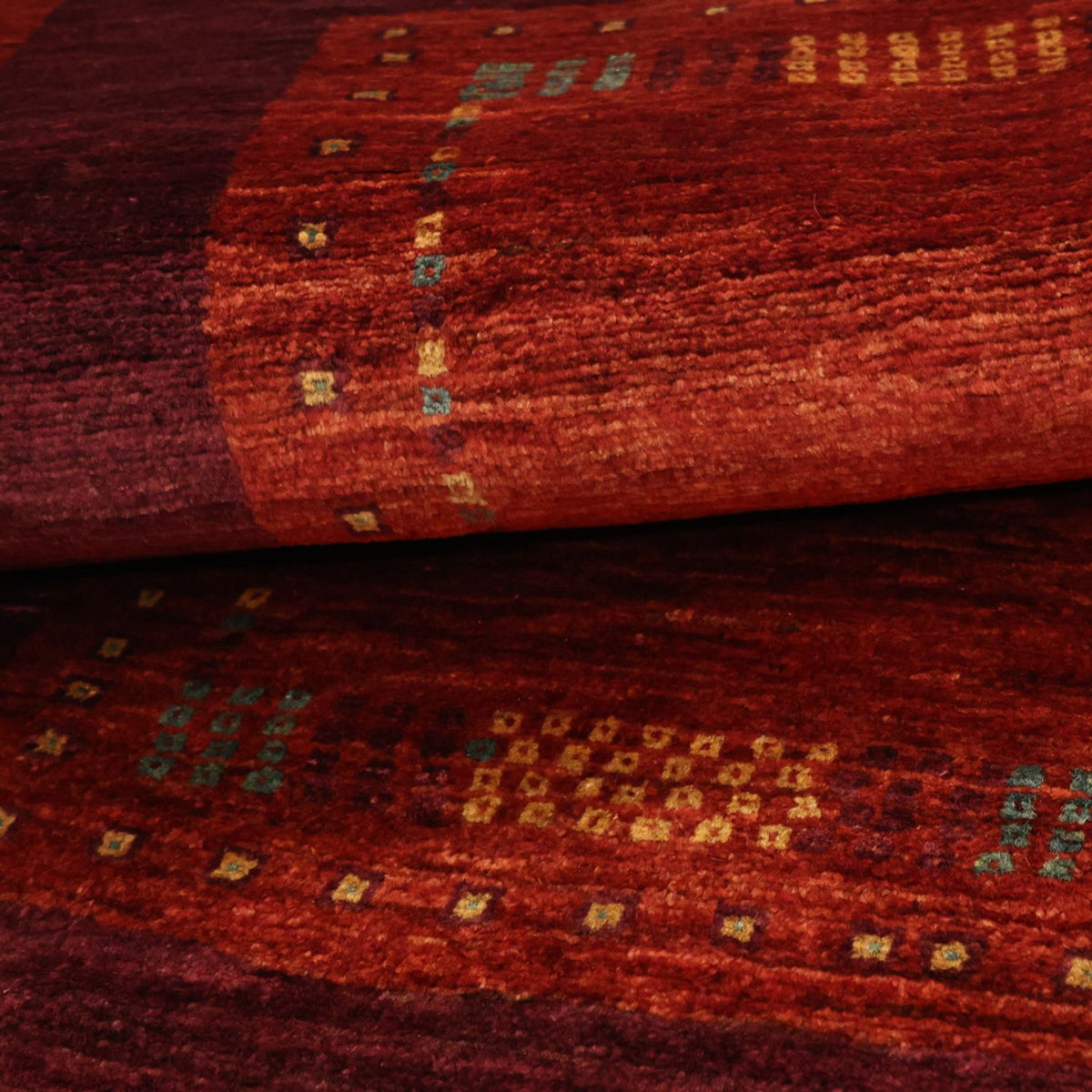 Tapis Gabbeh - Loribaft Persan - 128 x 78 cm - multicolore