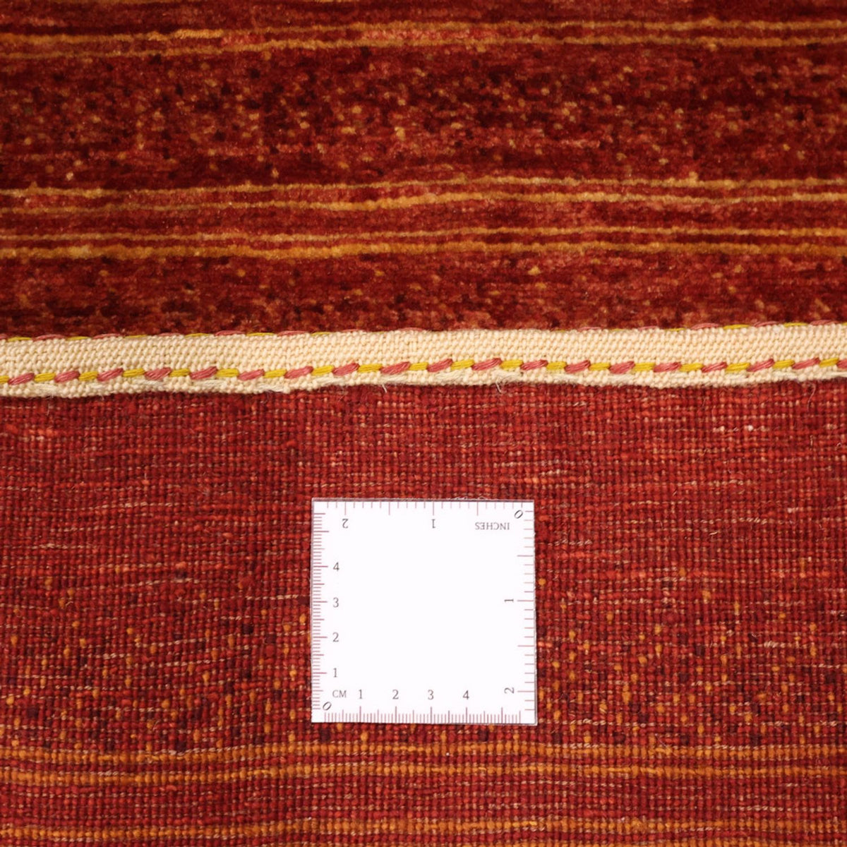 Tapis Gabbeh - Persan Kashkuli - 116 x 99 cm - rouge foncé
