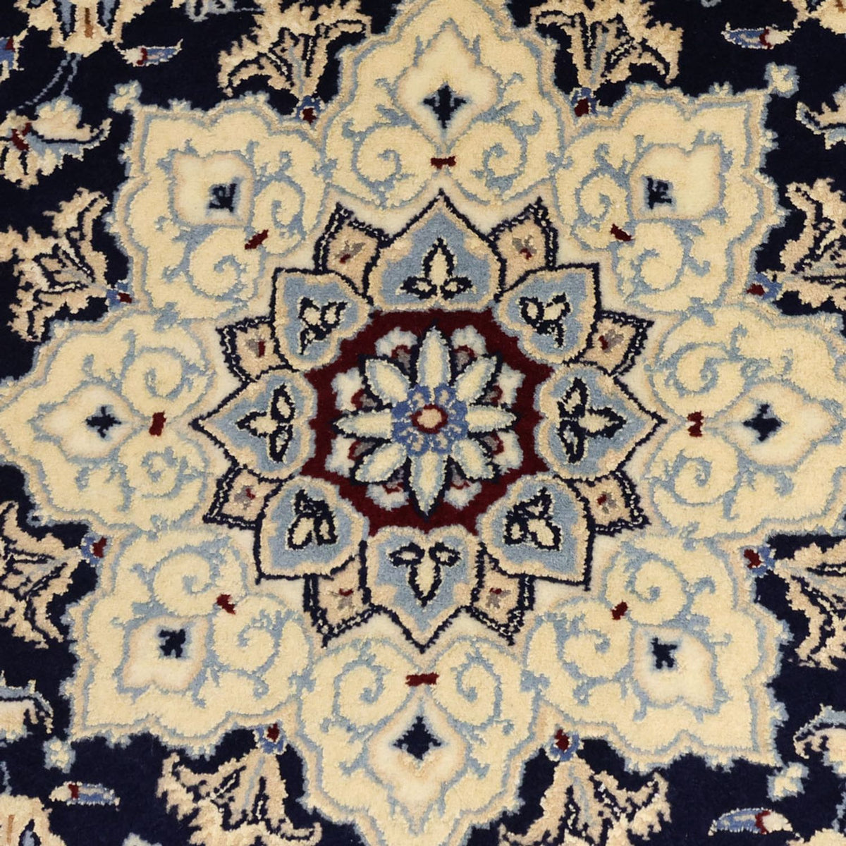 Tapis persan - Nain - Royal - 157 x 106 cm - bleu foncé