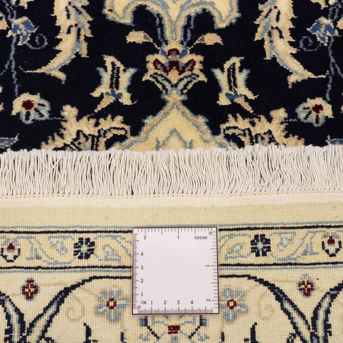 Tapis persan - Nain - Royal - 157 x 106 cm - bleu foncé