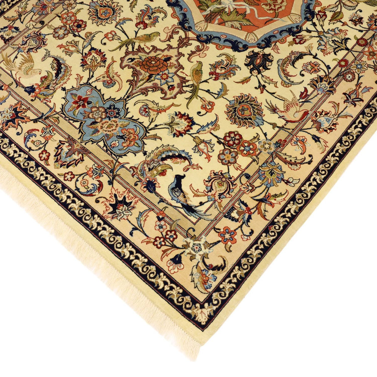 Tapis persan - Isfahan - Premium - 156 x 100 cm - beige
