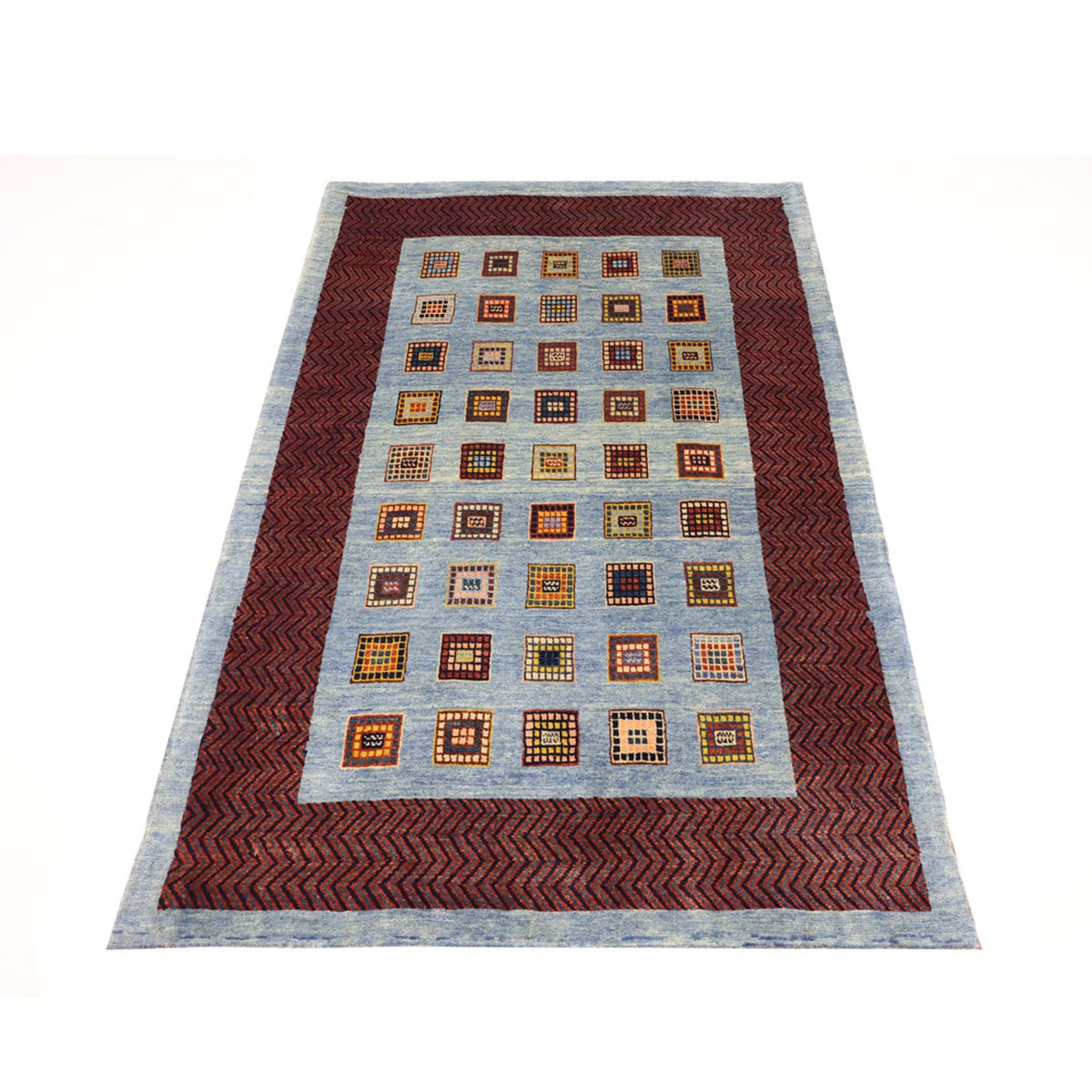 Tapis Gabbeh - Loribaft Persan - 159 x 103 cm - multicolore