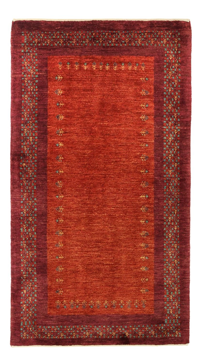 Tapis Gabbeh - Persan Kashkuli - 145 x 78 cm - rouge foncé
